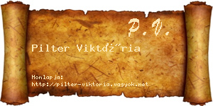 Pilter Viktória névjegykártya